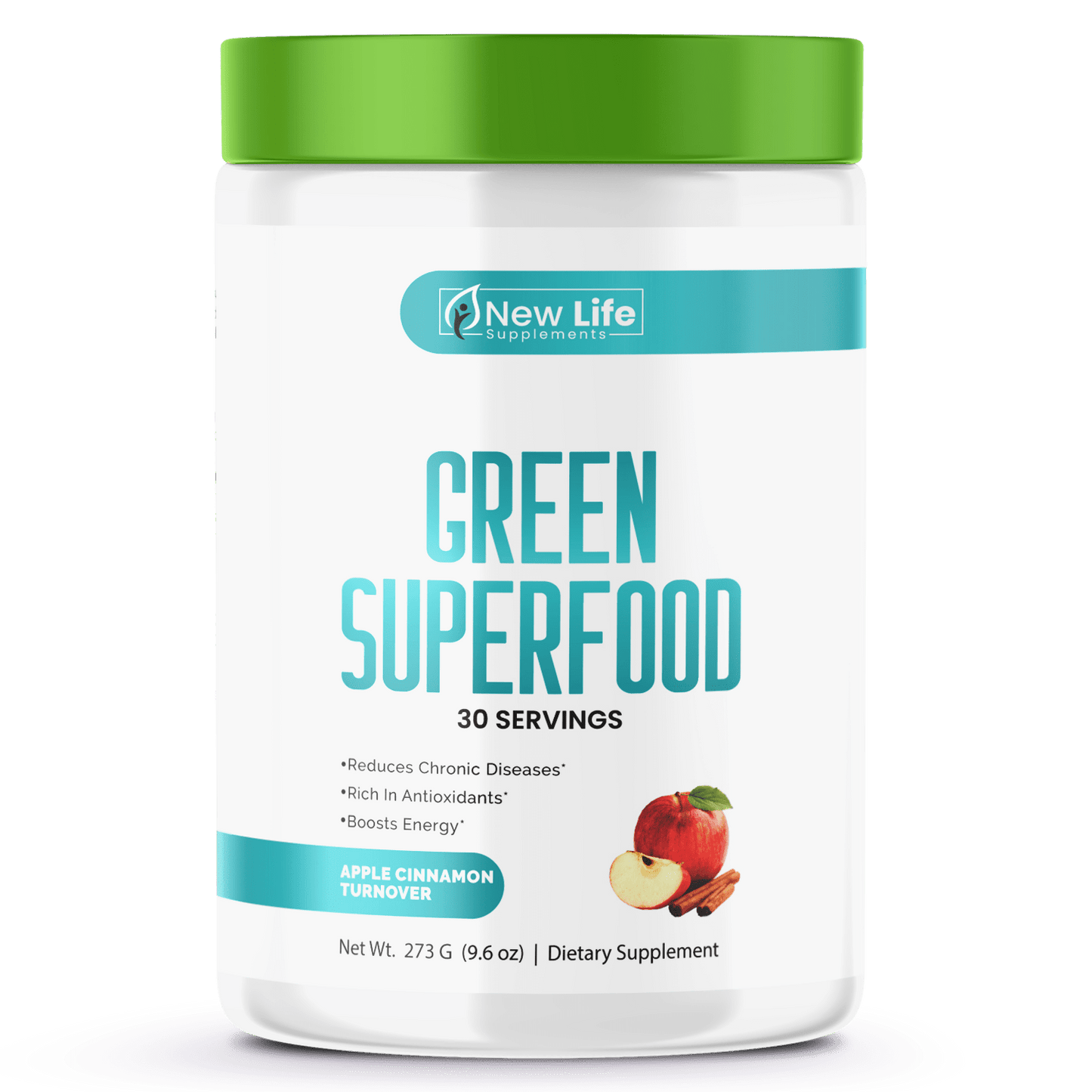 Green Superfood-Apple Cinnamon Turnover